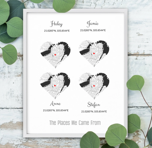 Personalized Family Roots Map - Customizer