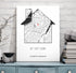 Personalized New Home Map Canvas - Customizer