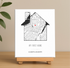 Personalized New Home Map Canvas - Customizer