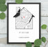Personalized New Home Map Canvas - Customizer
