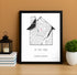 Personalized New Home Map Canvas - Customizer