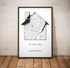 Personalized New Home Map Canvas - Customizer