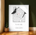Personalized New Home Map Canvas - Customizer