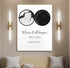 Personalized Land & Star Proposal Spot Map Print - Customizer