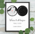 Personalized Land & Star Proposal Spot Map Print - Customizer