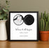 Personalized Land & Star Proposal Spot Map Print - Customizer