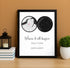Personalized Land & Star Proposal Spot Map Print - Customizer