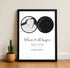 Personalized Land & Star Proposal Spot Map Print - Customizer