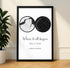 Personalized Land & Star Proposal Spot Map Print - Customizer
