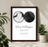 Personalized Land & Star Proposal Spot Map Print - Customizer