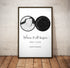 Personalized Land & Star Proposal Spot Map Print - Customizer