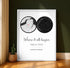 Personalized Land & Star Proposal Spot Map Print - Customizer