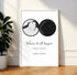 Personalized Land & Star Proposal Spot Map Print - Customizer