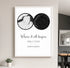 Personalized Land & Star Proposal Spot Map Print - Customizer