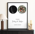 Personalized Coordinates Map Print – Star Map Combo - Customizer