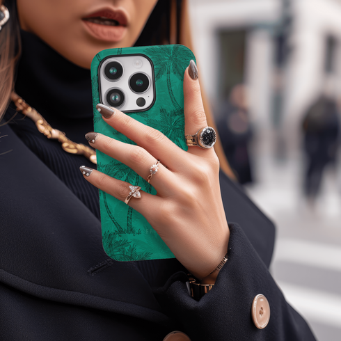Emerald Zen Ink Palms - Case