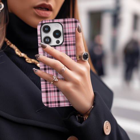 Pink Petal Plaid - Case