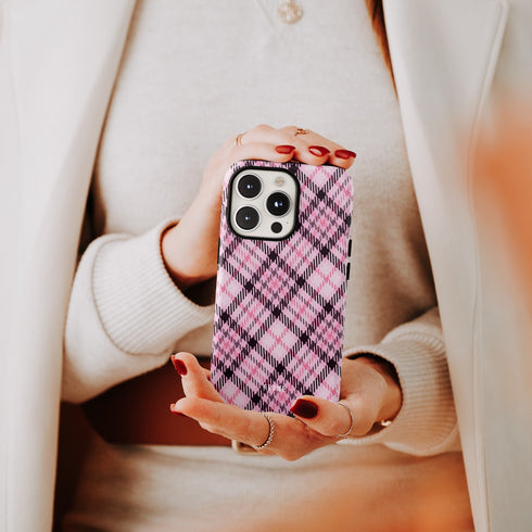 Pink Prism Plaid - Case