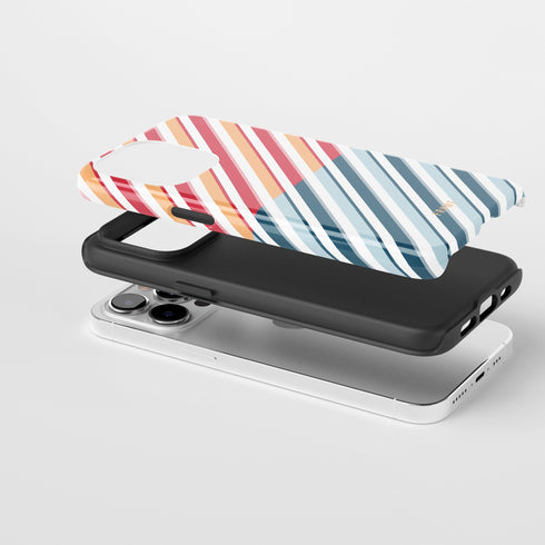 Diagonal Chic Stripe Fusion - Case