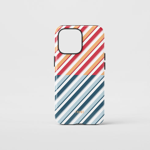 Diagonal Chic Stripe Fusion - Case