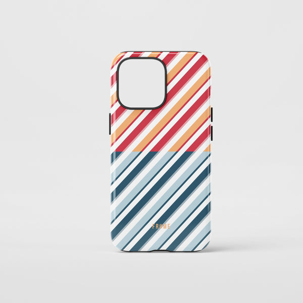 Diagonal Chic Stripe Fusion - Case