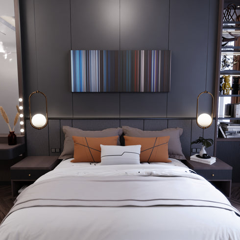 Bedroom interior with Star Wars: Episode V - The Empire Strikes Back Frome on the wall