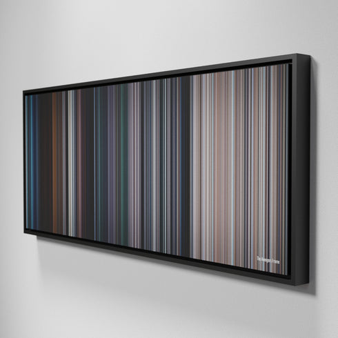 Side view of Framed Buff's of The Avengers Frome on the wall