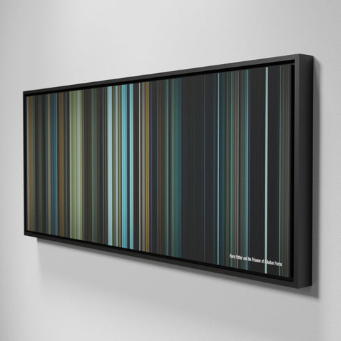 Side view of Framed Buff's of Harry Potter and the Prisoner of Azkaban Frome on the wall