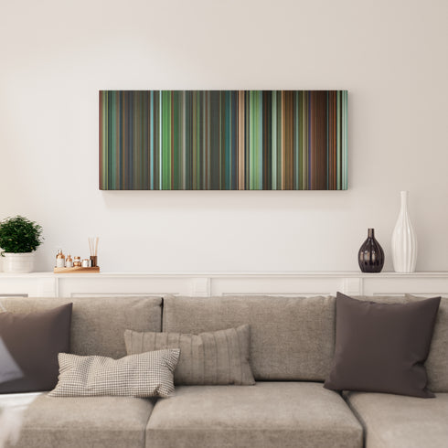 Joker canvas print in living room - film wall decor