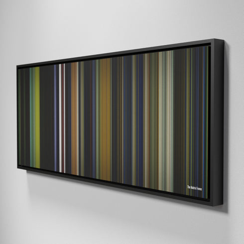 Side view of Framed Buff's of The Matrix Frome on the wall