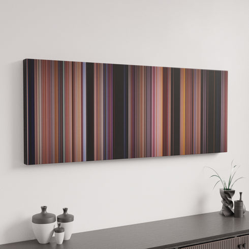 Spider-Man canvas art in modern interior - movie color palette