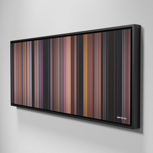 Side view of Framed Buff's of Spider-Man Frome on the wall