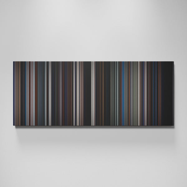 The Dark Knight movie canvas wall art - color palette print