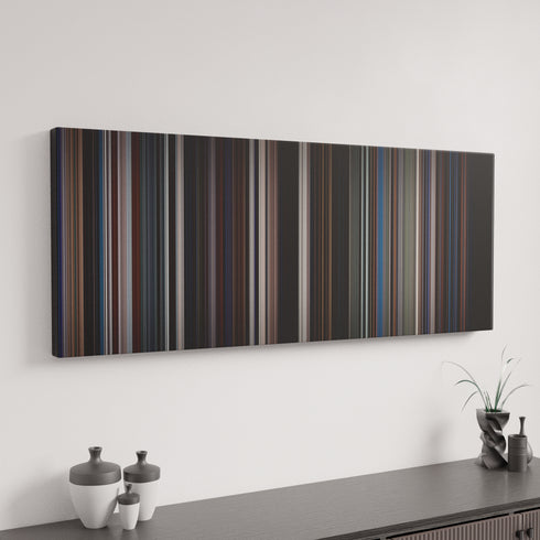 The Dark Knight canvas art in modern interior - movie color palette