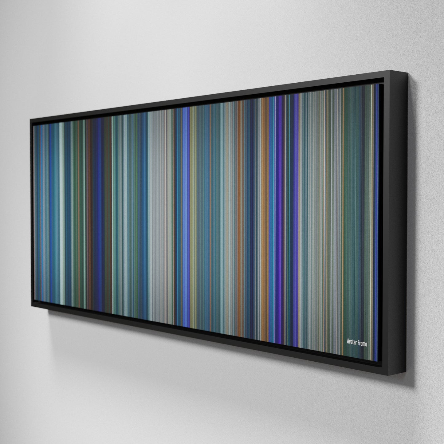 Side view of Framed Buff's of Avatar Frome on the wall