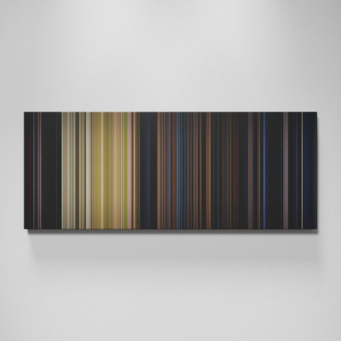 Halloween movie canvas wall art - color palette print
