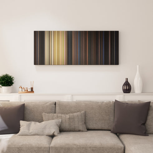 Halloween canvas print in living room - film wall decor