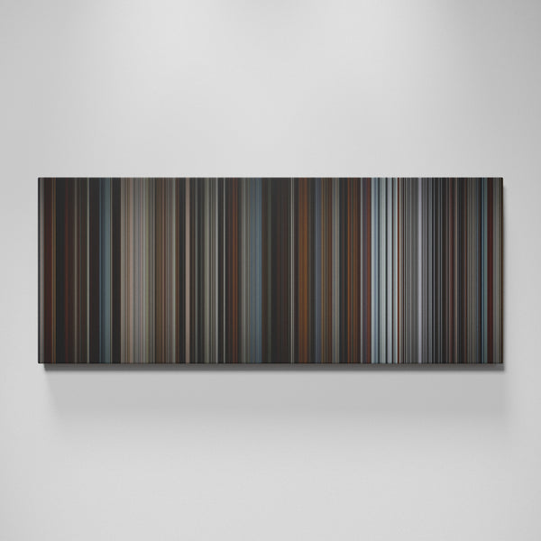 Inception movie canvas wall art - color palette print