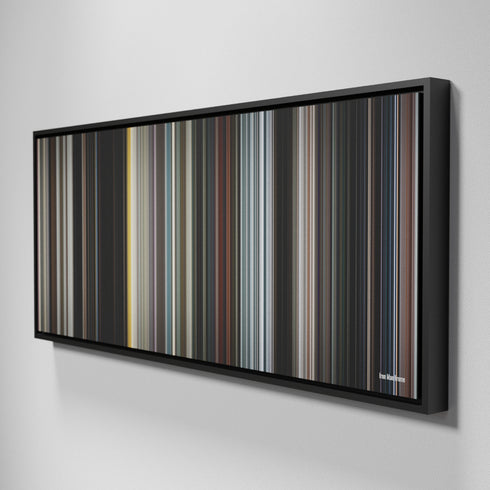 Side view of Framed Buff's of Iron Man Frome on the wall