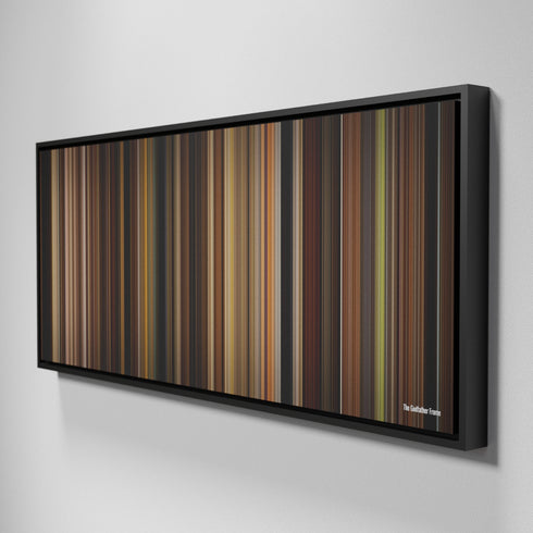 Side view of Framed Buff's of The Godfather Frome on the wall