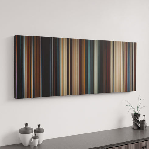 Thor canvas art in modern interior - movie color palette