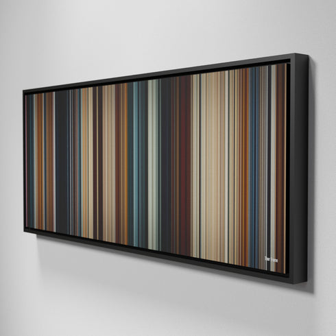 Side view of Framed Buff's of Thor Frome on the wall