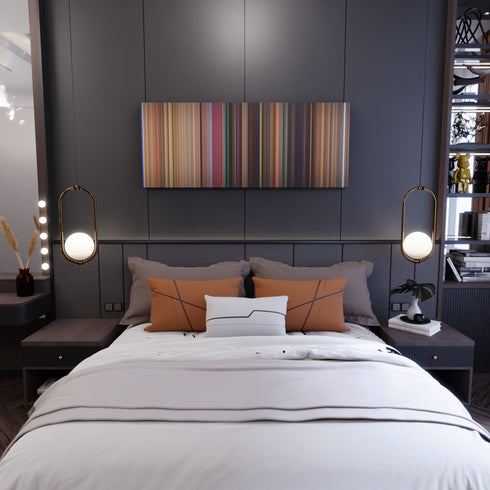 Bedroom interior with Toy Story Frome on the wall