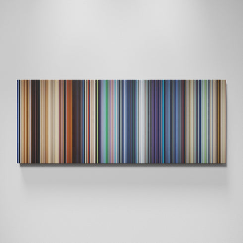 WALL·E movie canvas wall art - color palette print