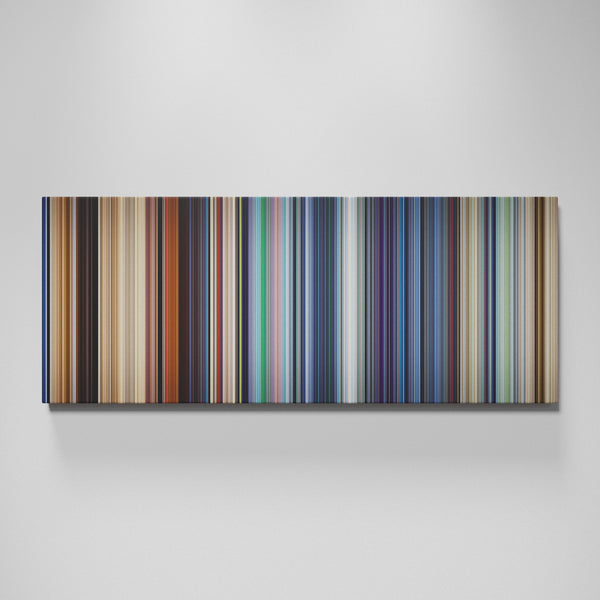 WALLยทE movie canvas wall art - color palette print