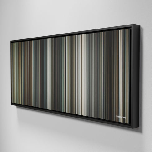 Side view of Framed Buff's of Interstellar Frome on the wall