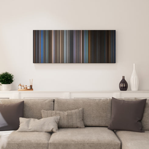 Unbreakable canvas print in living room - film wall decor