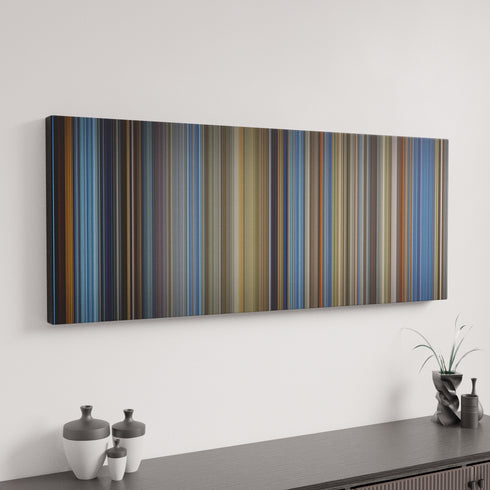 Top Gun canvas art in modern interior - movie color palette