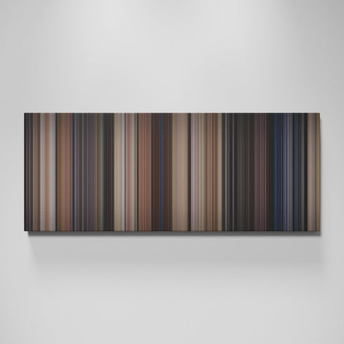 Back To The Future movie canvas wall art - color palette print