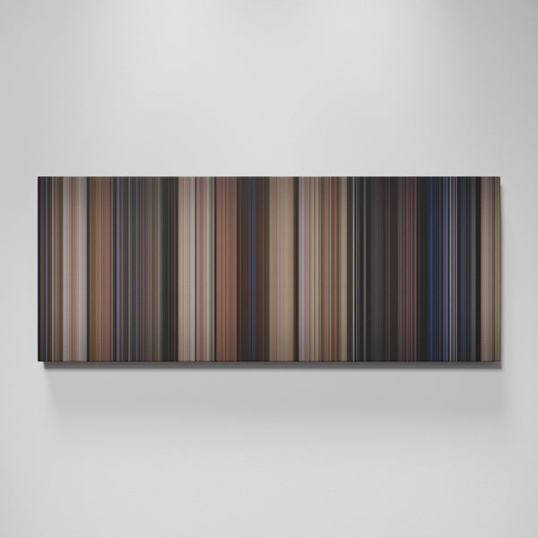 Back To The Future movie canvas wall art - color palette print